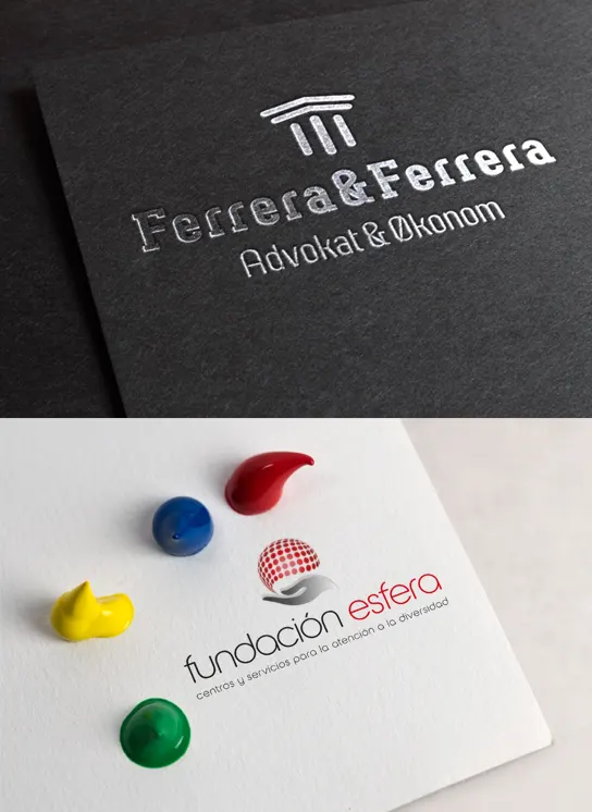 Logotipos de Ferrera & Ferrera y Fundación Esfera