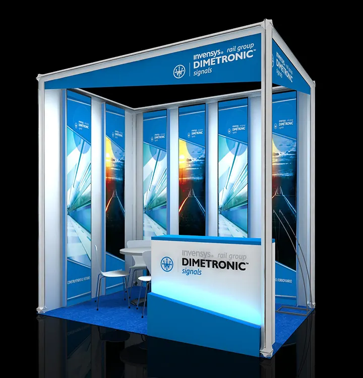 Stand iluminado de Dimetronic Signals