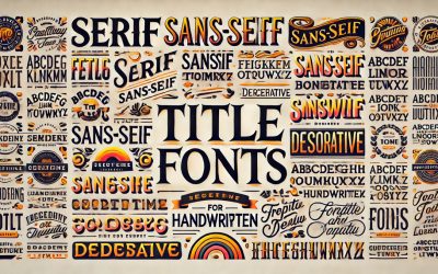 Guía completa sobre letras para títulos: cómo elegir la tipografía perfecta