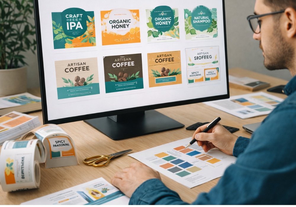 diseño de etiquetas