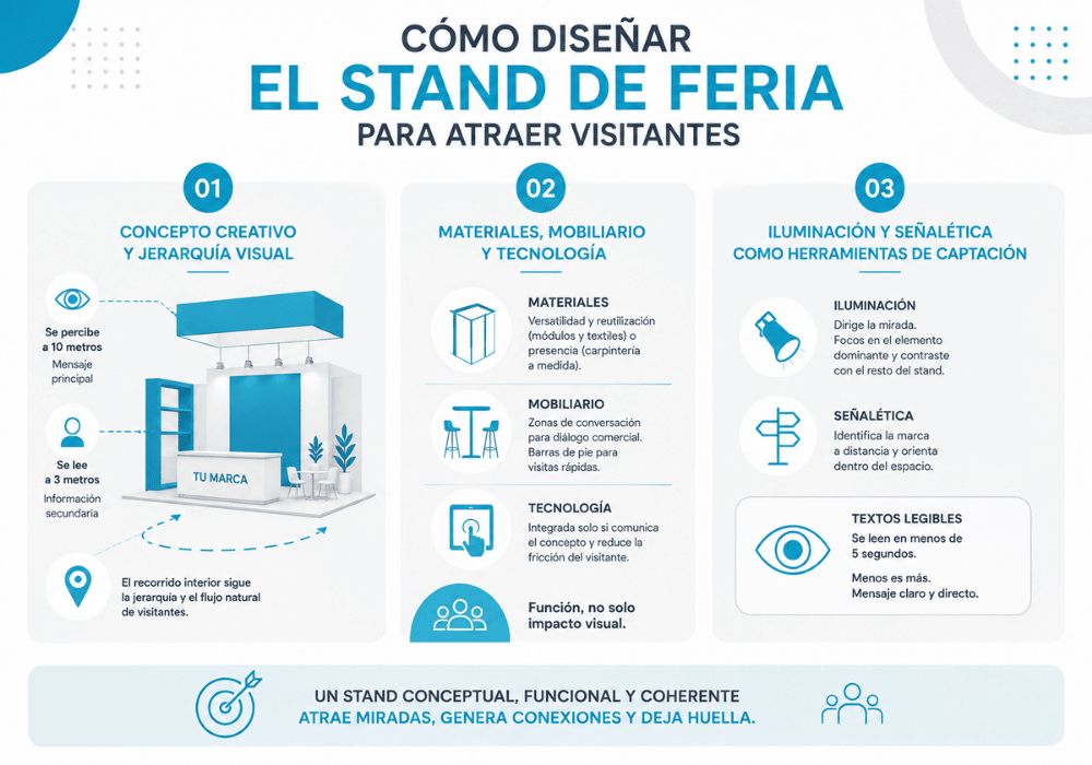 como organizar un stand de feria