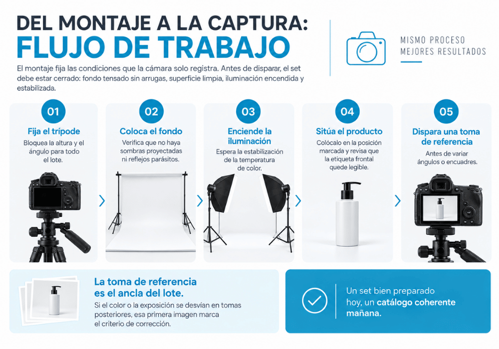 Del montaje a la captura flujo de trabajo
