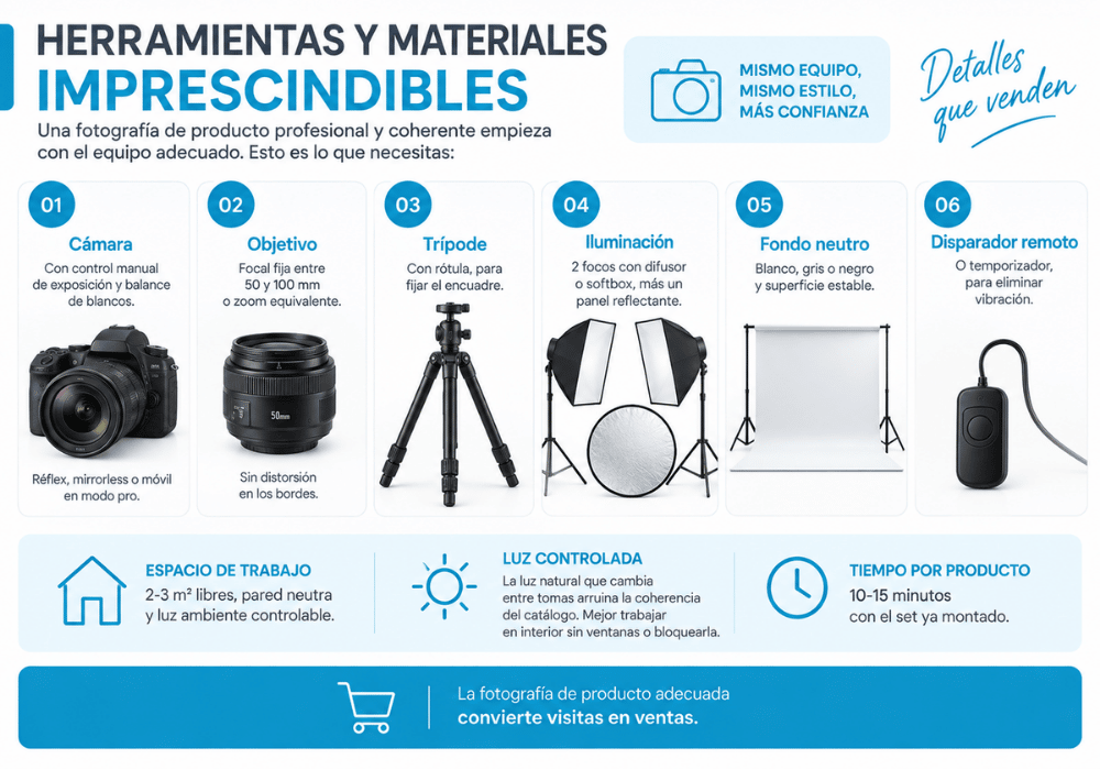 Herramientas y materiales imprescindibles